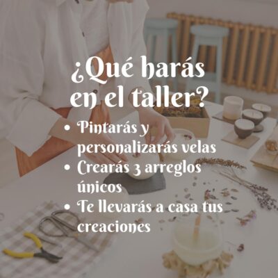 Taller Experiencial - Decoración con Velas Guayaquil - Imagen 3